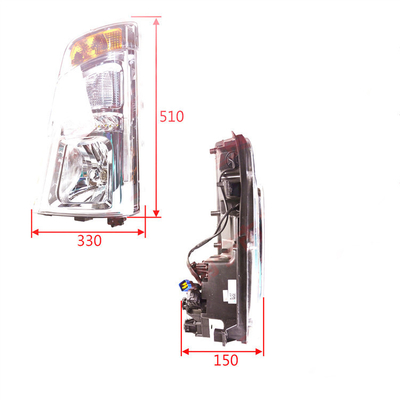 मानक या कस्टम पैकेजिंग के लिए हल्के ट्रक हेडलाइट Tongshuai 12V/24V फ्रंट लाइट