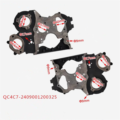 ट्रक पार्ट्स टाइमिंग गियर चैंबर के लिए QC480 स्टील सामग्री OEM NO 2408001200500